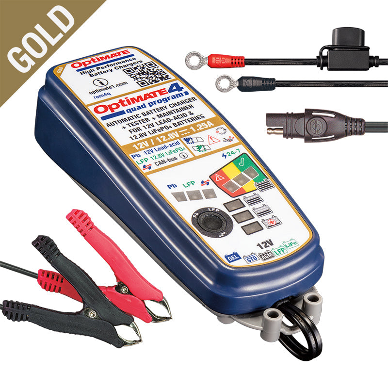CARGADOR/MANTENEDOR DE BATERÍAS OPTIMATE 4 QUAD PROGRAM TM-630