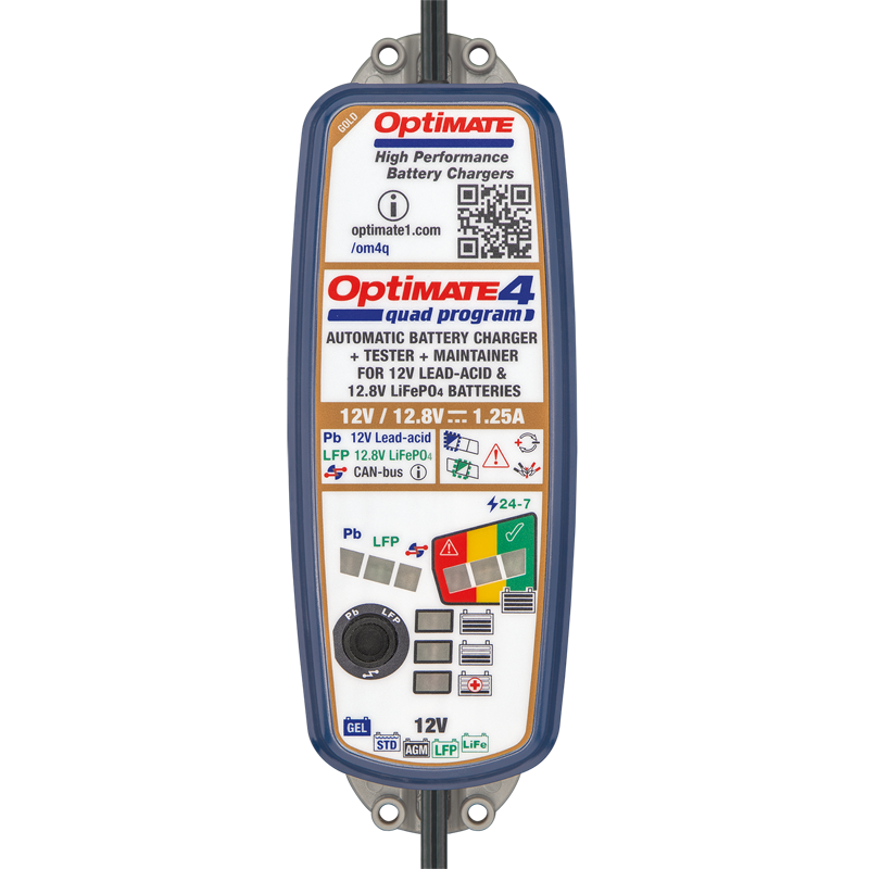 CARGADOR/MANTENEDOR DE BATERÍAS OPTIMATE 4 QUAD PROGRAM TM-630