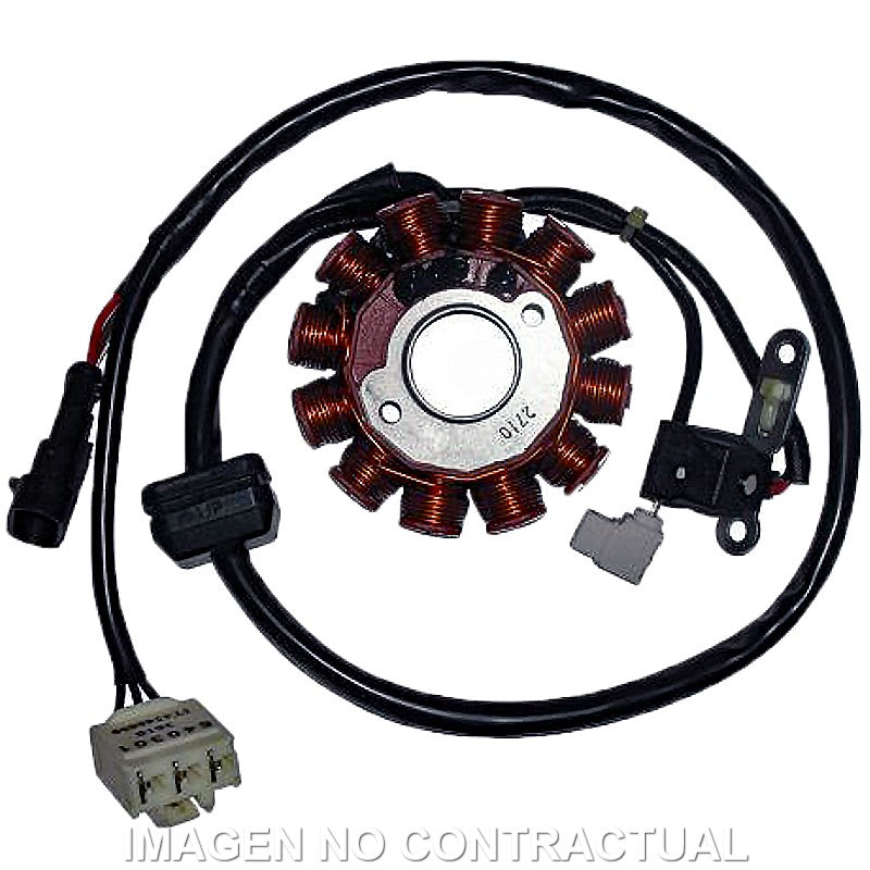 STATOR KOKUSAN TRIFASE 12 POLOS 12V 150W (MOTOR PIAGGIO LEADER 125 4T I 2V)