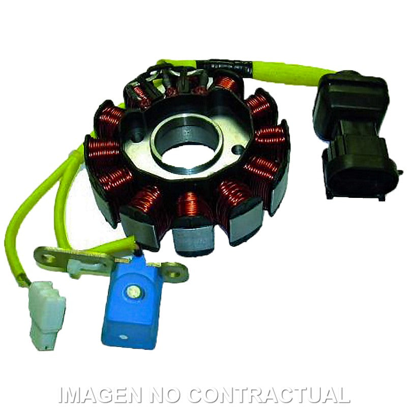 STATOR KOKUSAN TRIFASE 12 POLOS 12V 170W (MOTOR PIAGGIO LEADER 4T)