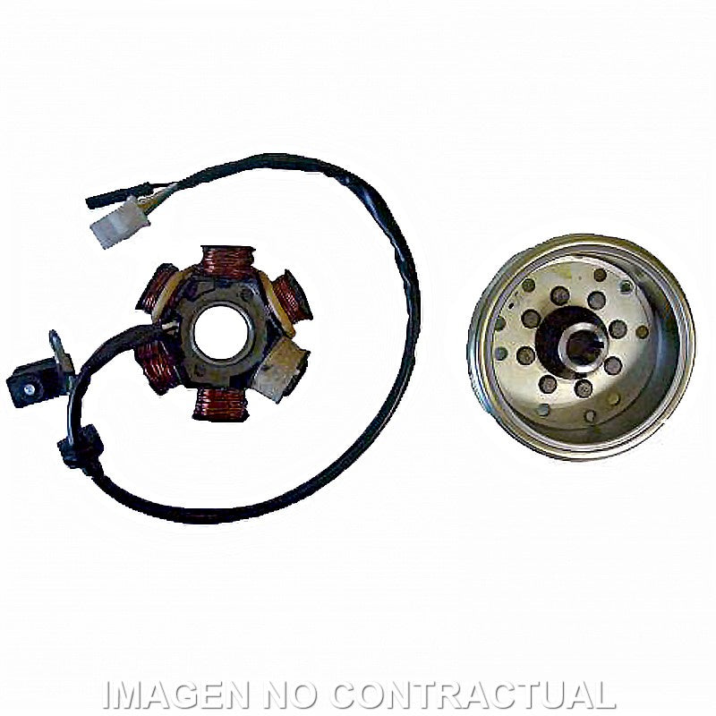 VOLANTE MAGNÉTICO 6 POLOS 12V 90W (MOTOR PEUGEOT 50 2T)