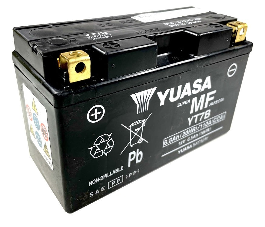BATERÍA YUASA YT7B-WC PRECARGADA