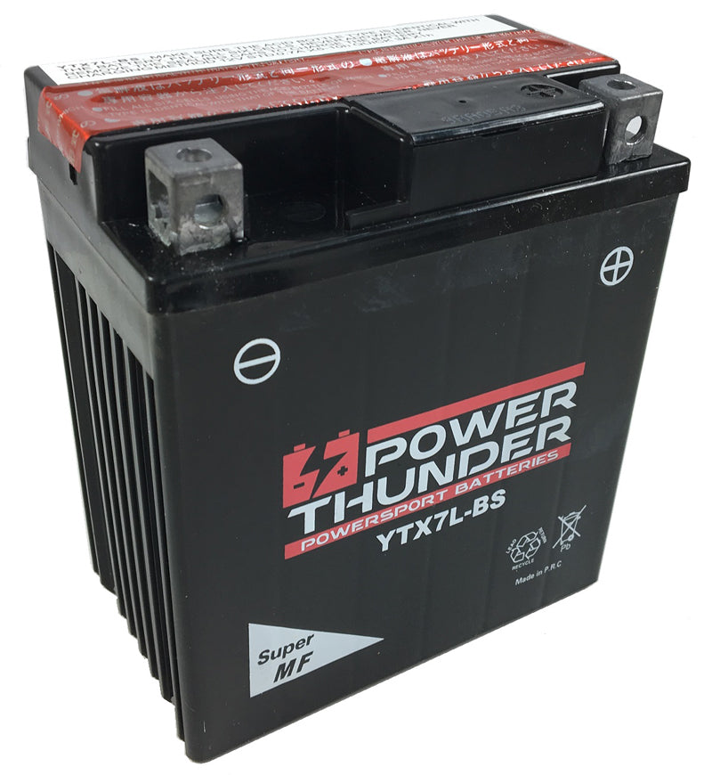 BATERÍA POWER THUNDER CTX7L-BS SIN MANTENIMIENTO