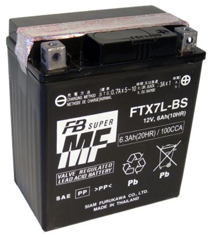 BATERÍA FURUKAWA FTX7L-BS SIN MANTENIMIENTO