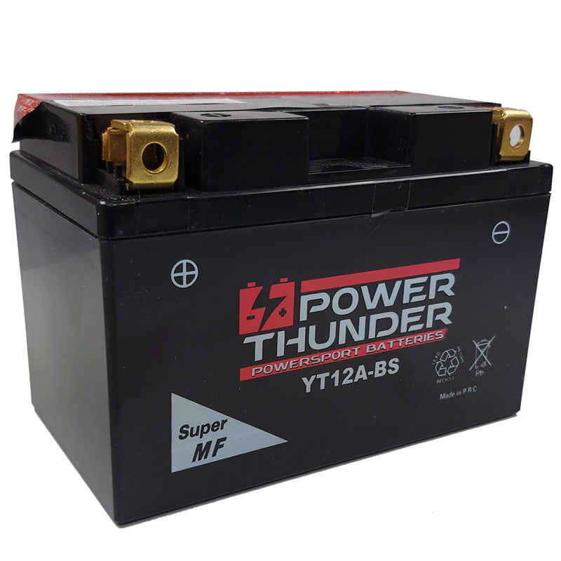 BATERÍA POWER THUNDER CT12A-BS SIN MANTENIMIENTO