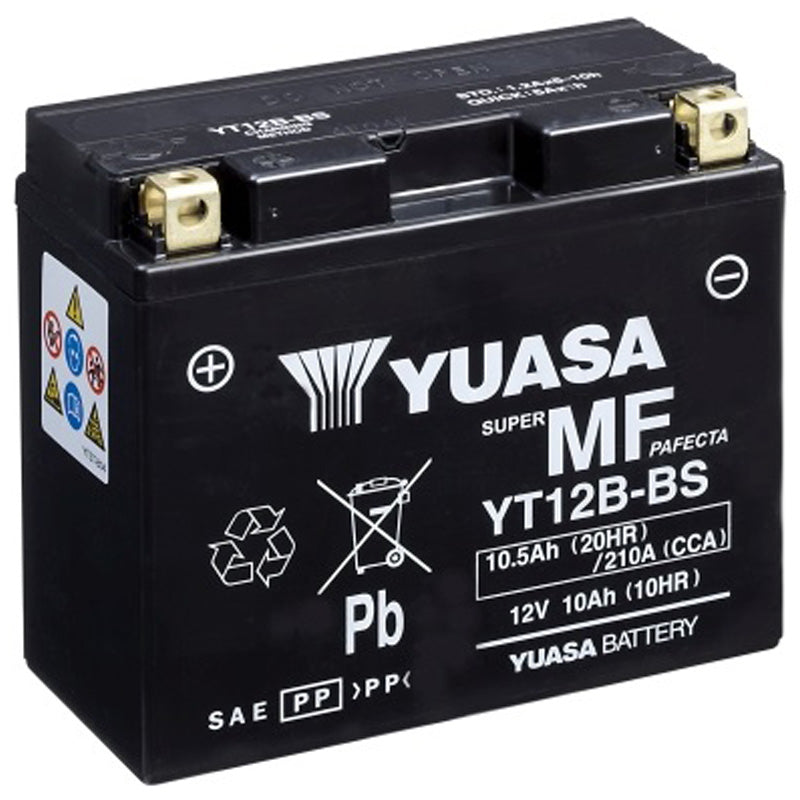 BATERÍA YUASA YT12B-BS SIN MANTENIMIENTO