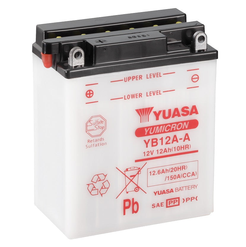 BATERÍA YUASA YB12A-A COMBIPACK CONVENCIONAL