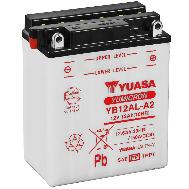 BATERÍA YUASA YB12AL-A2 COMBIPACK CONVENCIONAL