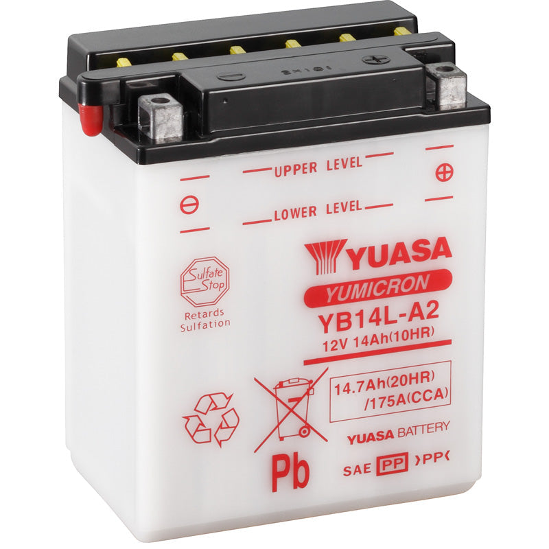 BATERÍA YUASA YB14L-A2 COMBIPACK CONVENCIONAL
