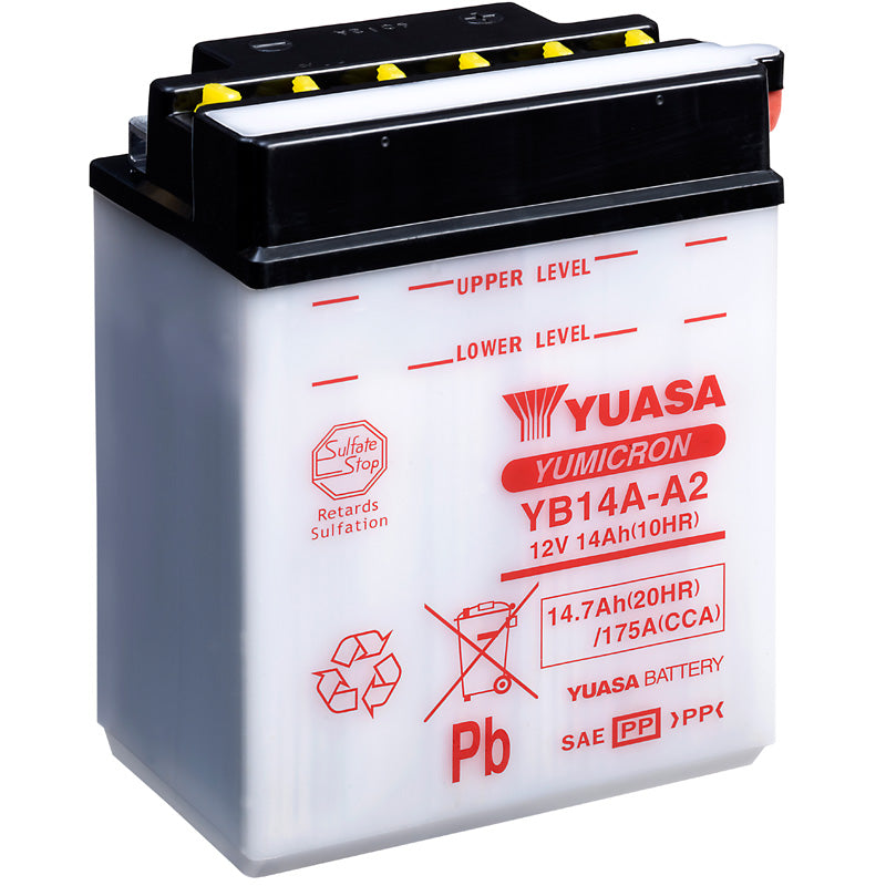 BATERÍA YUASA YB14A-A2 COMBIPACK CONVENCIONAL