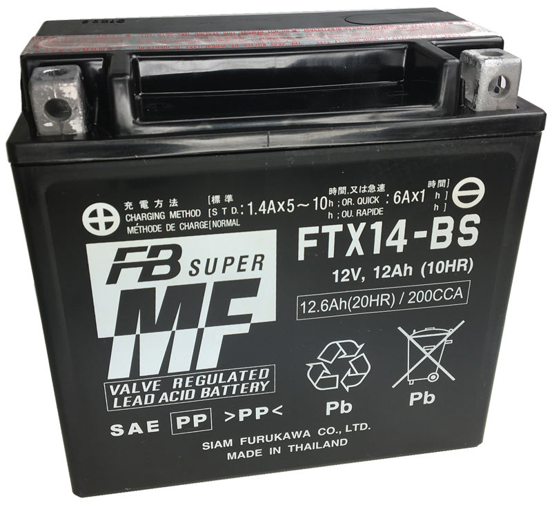 BATERÍA FURUKAWA FTX14-BS SIN MANTENIMIENTO