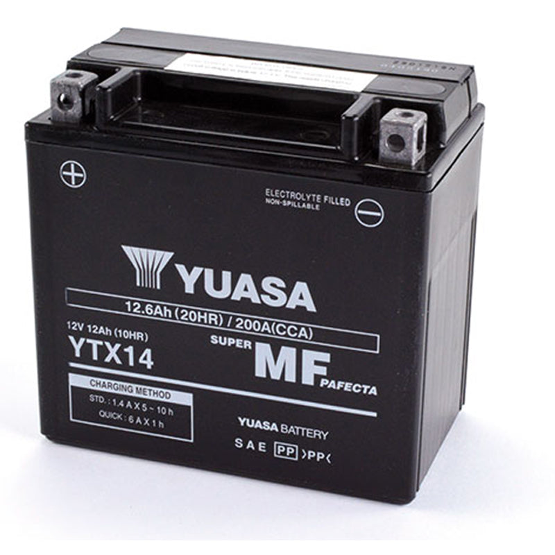 BATERÍA YUASA YTX14-WC PRECARGADA