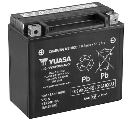 BATERÍA YUASA YTX20H-BS HIGH PERFORMANCE