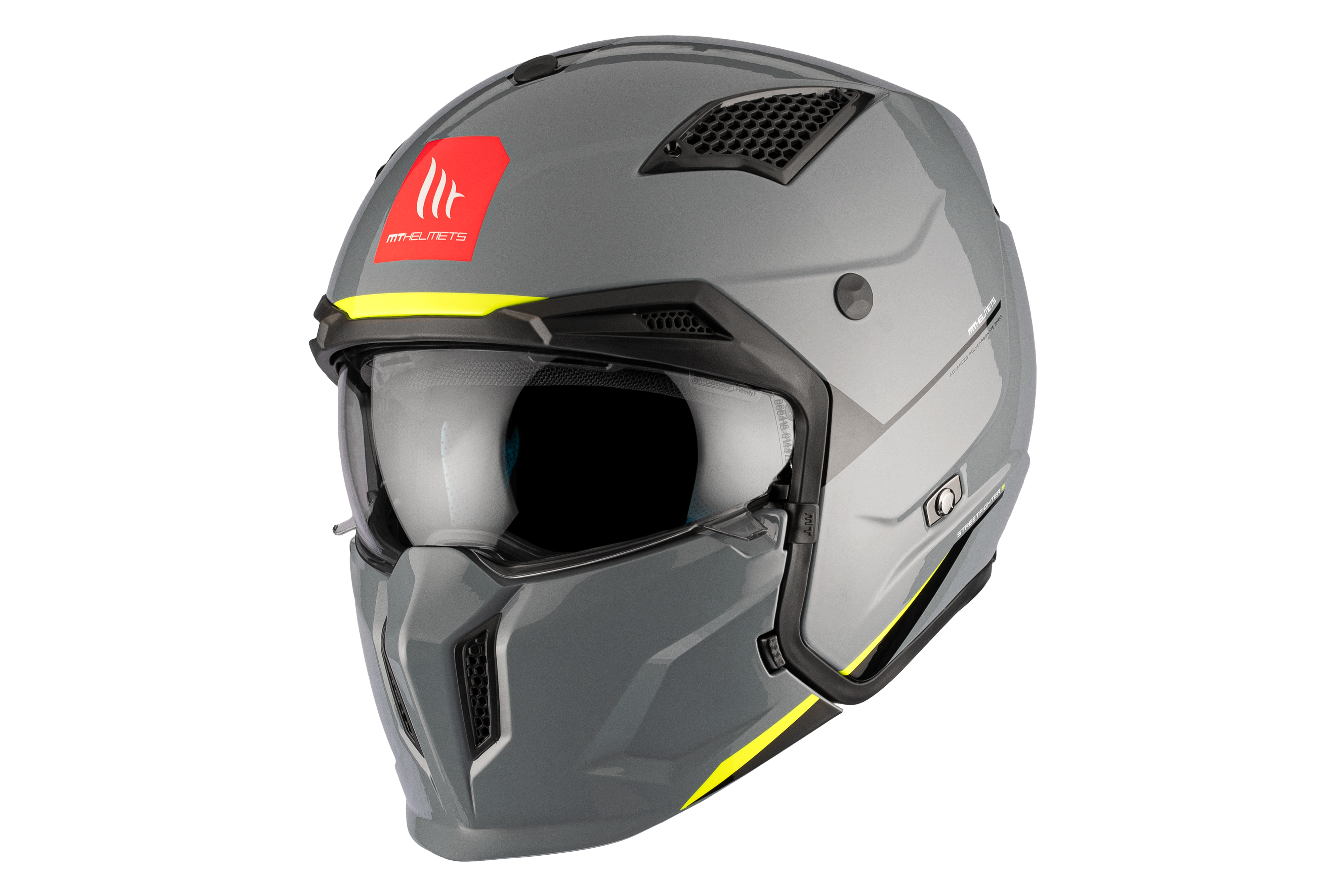 CASCO MT STREETFIGHTER S SV SOLID A22 GRIS BRILLO