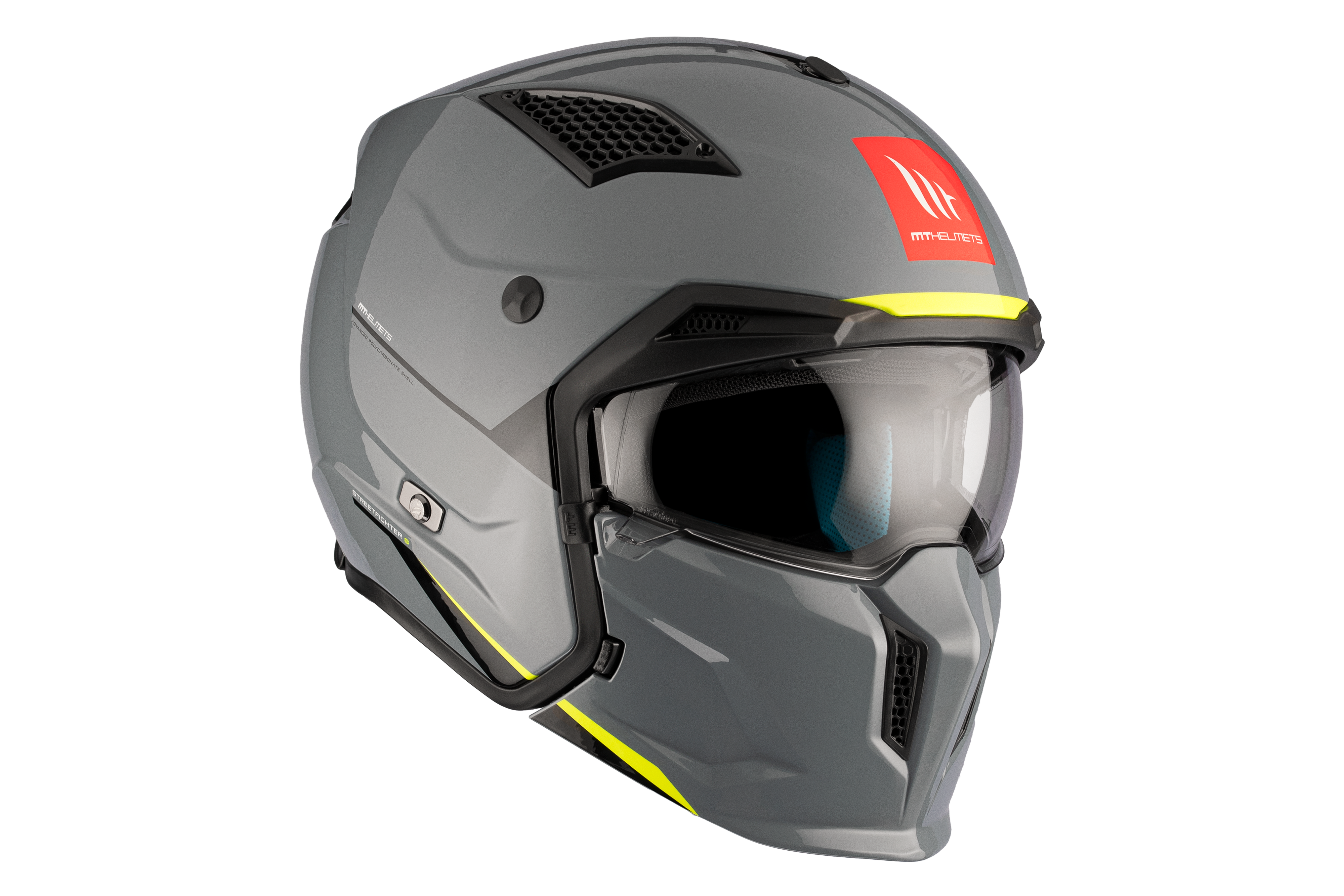 CASCO MT STREETFIGHTER S SV SOLID A22 GRIS BRILLO