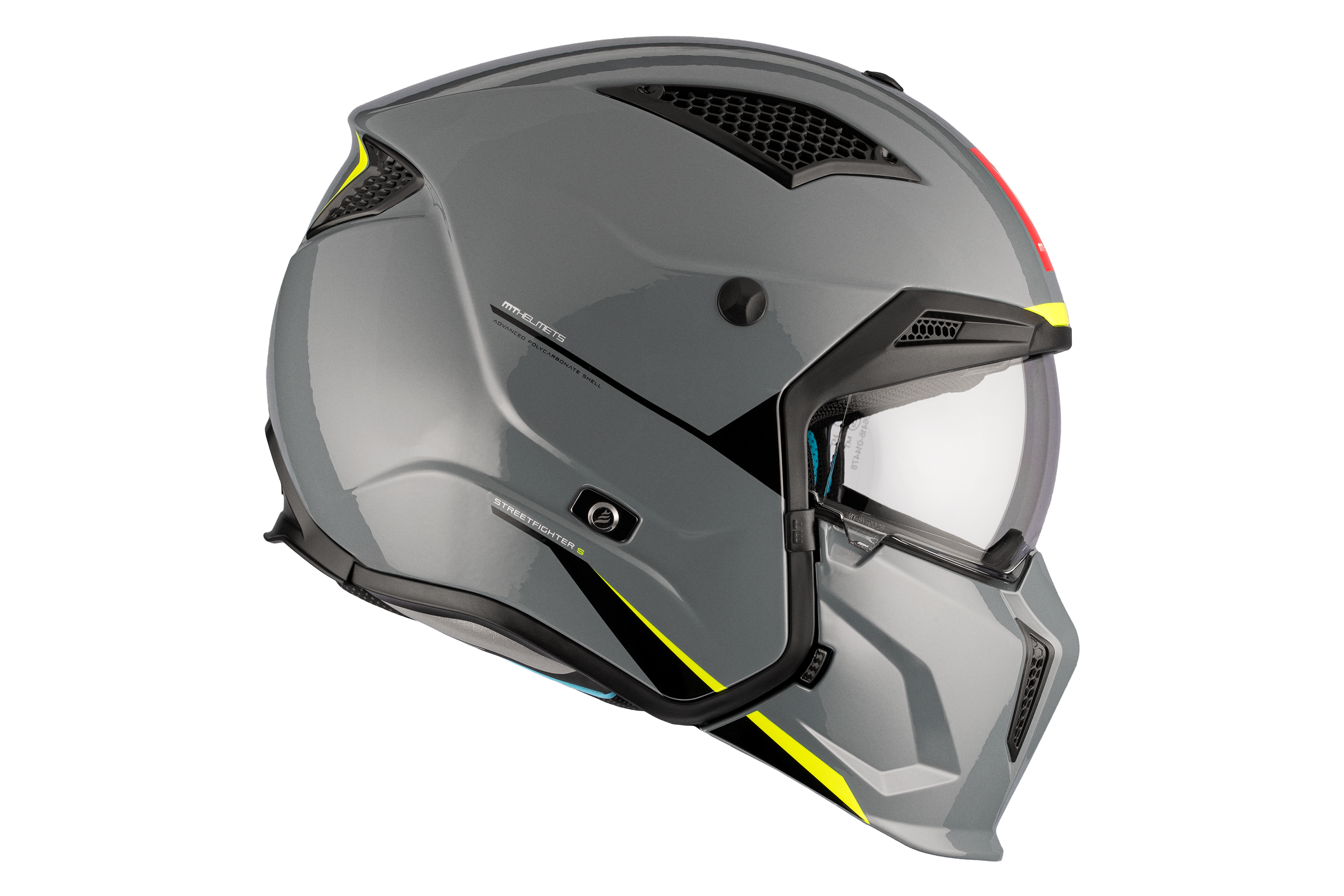 CASCO MT STREETFIGHTER S SV SOLID A22 GRIS BRILLO