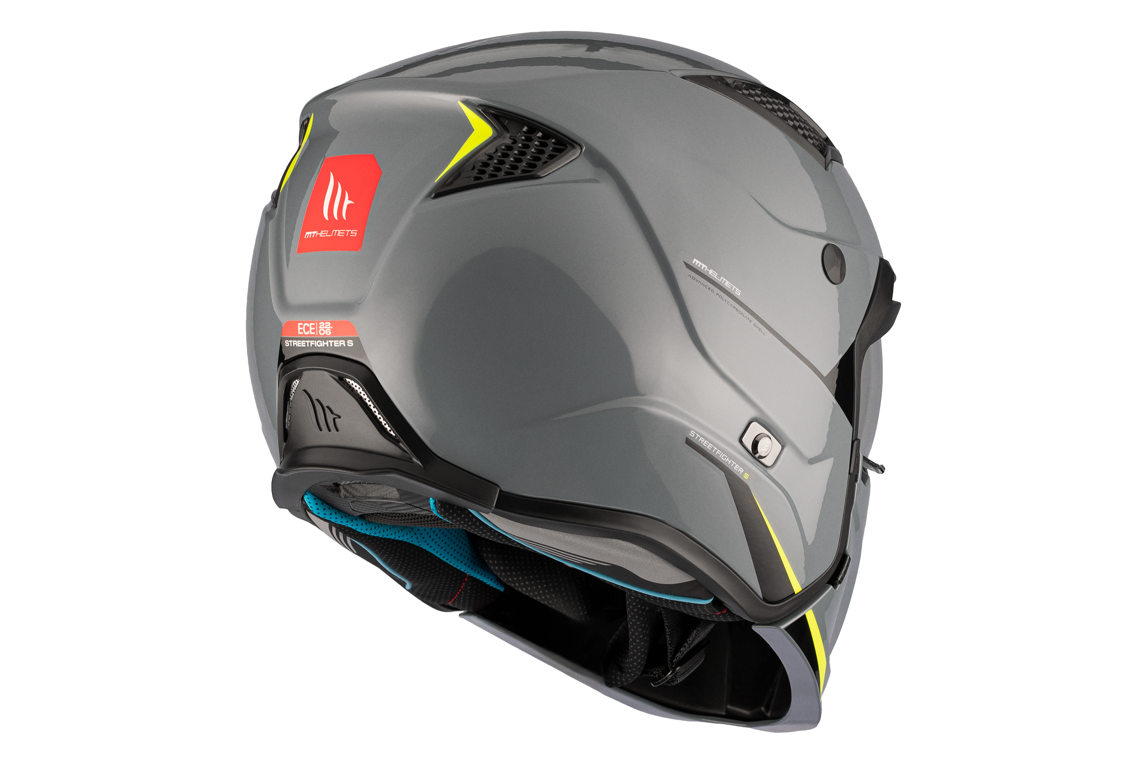 CASCO MT STREETFIGHTER S SV SOLID A22 GRIS BRILLO
