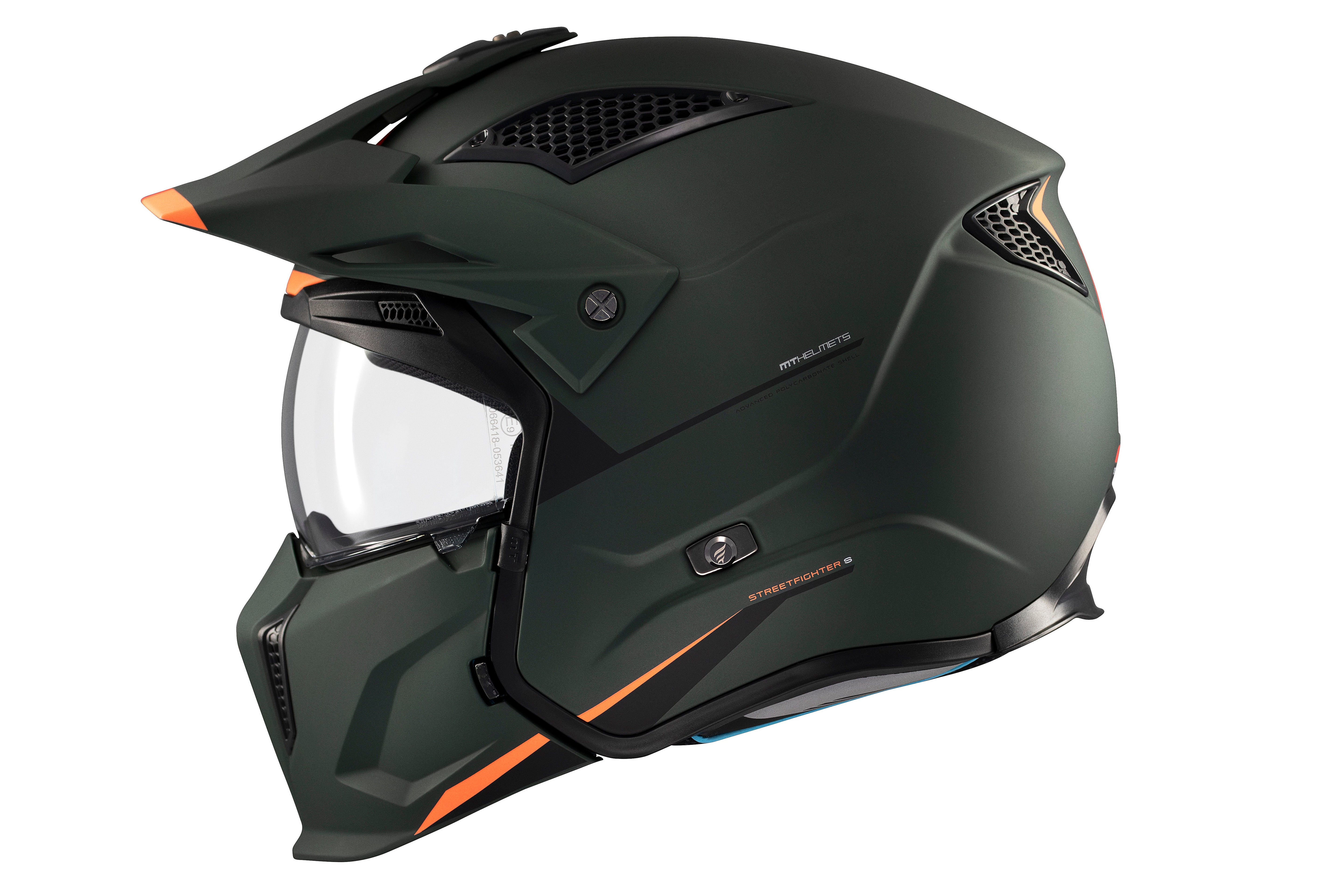 CASCO MT STREETFIGHTER S SV SOLID A6 VERDE MATE