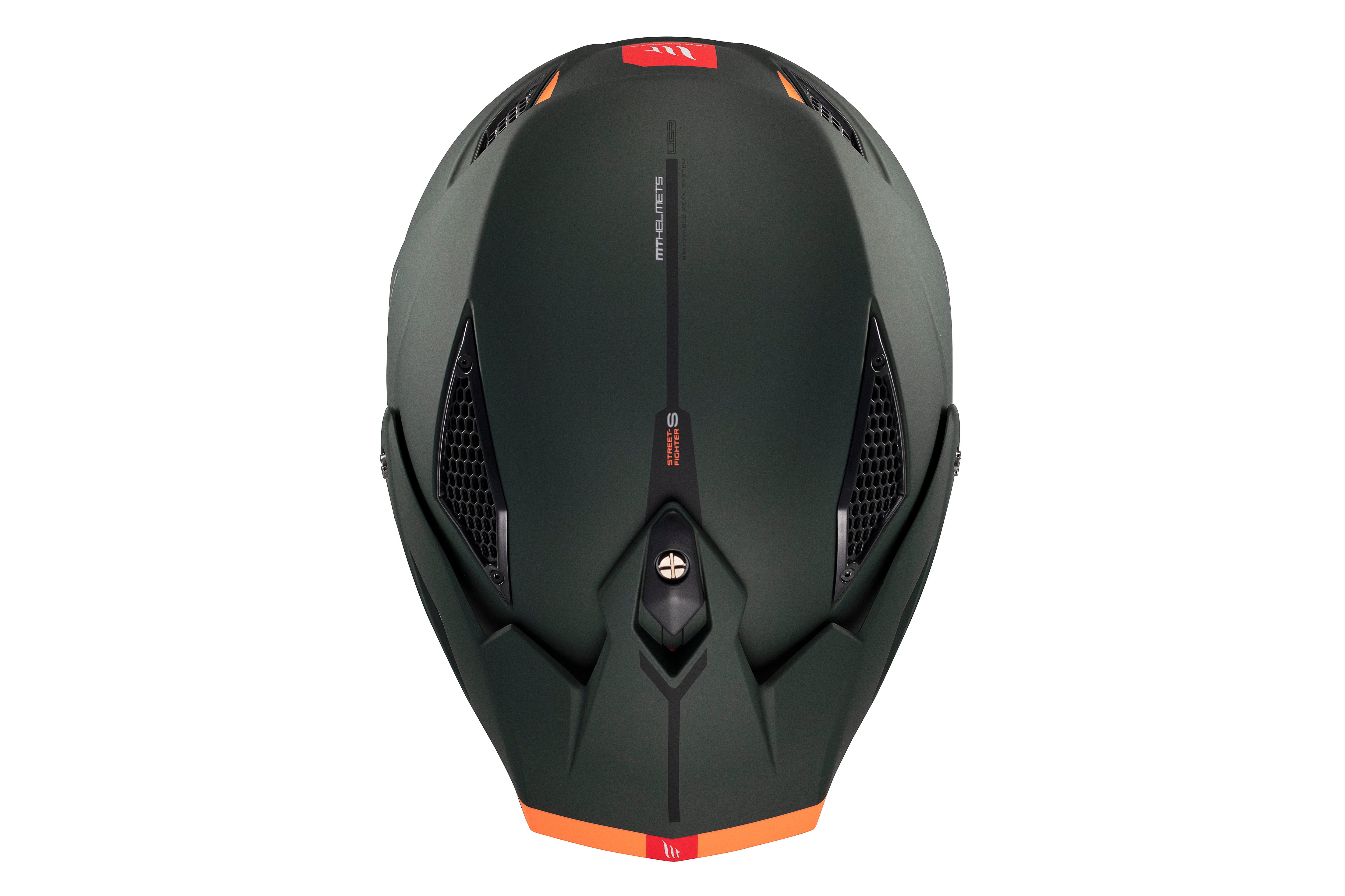 CASCO MT STREETFIGHTER S SV SOLID A6 VERDE MATE