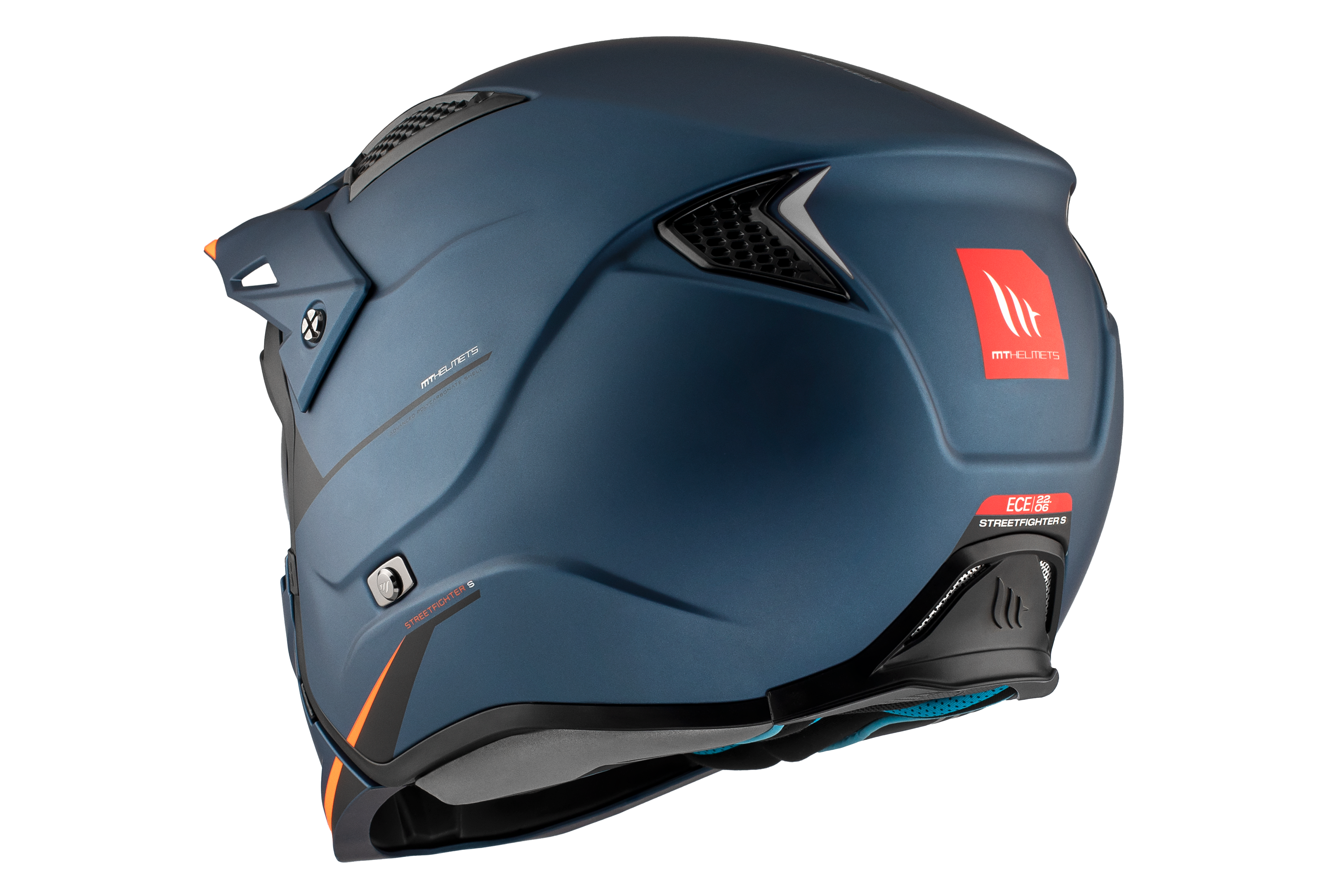 CASCO MT STREETFIGHTER S SV SOLID A7 AZUL MATE