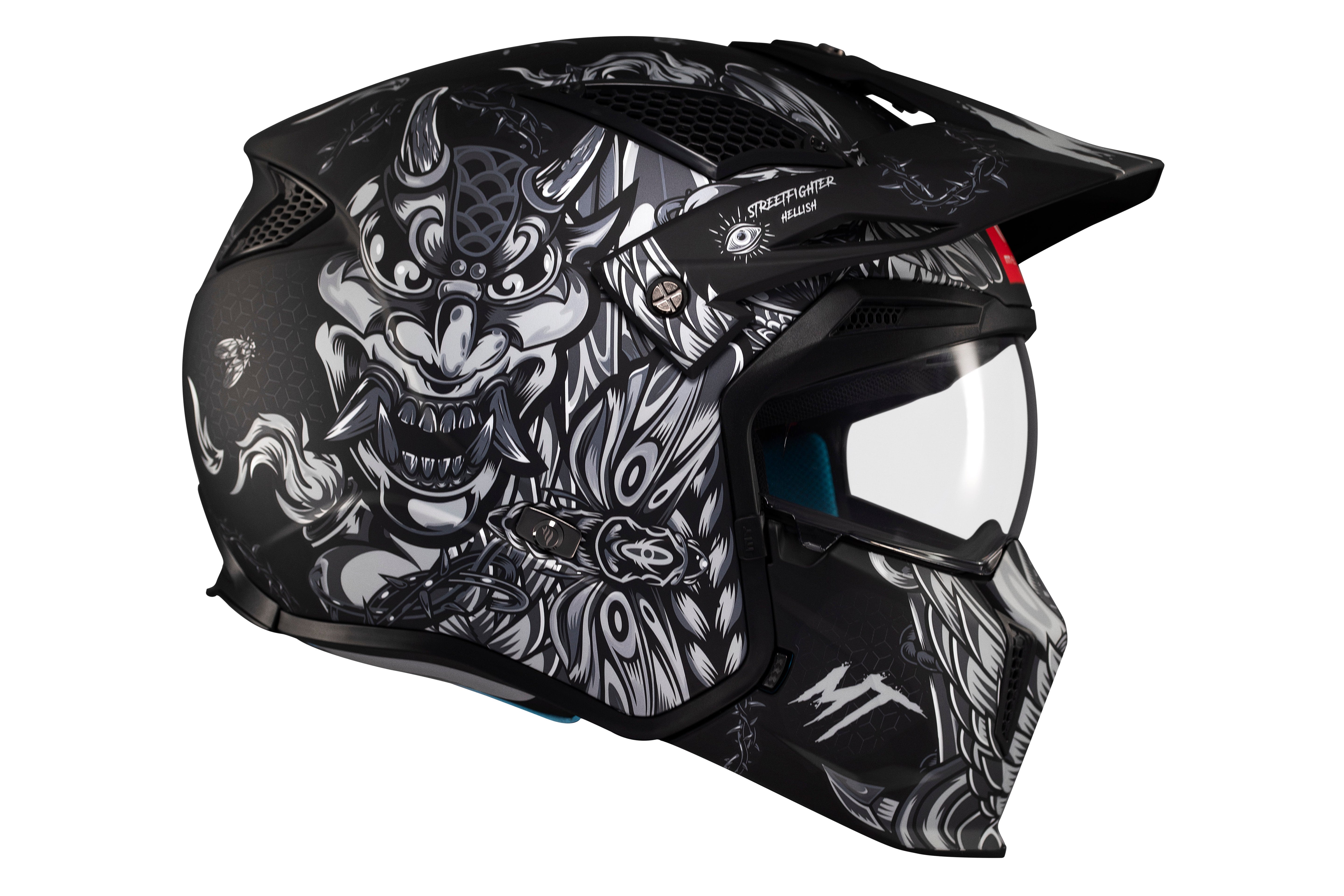CASCO MT STREETFIGHTER S SV HELLISH B2 MATE