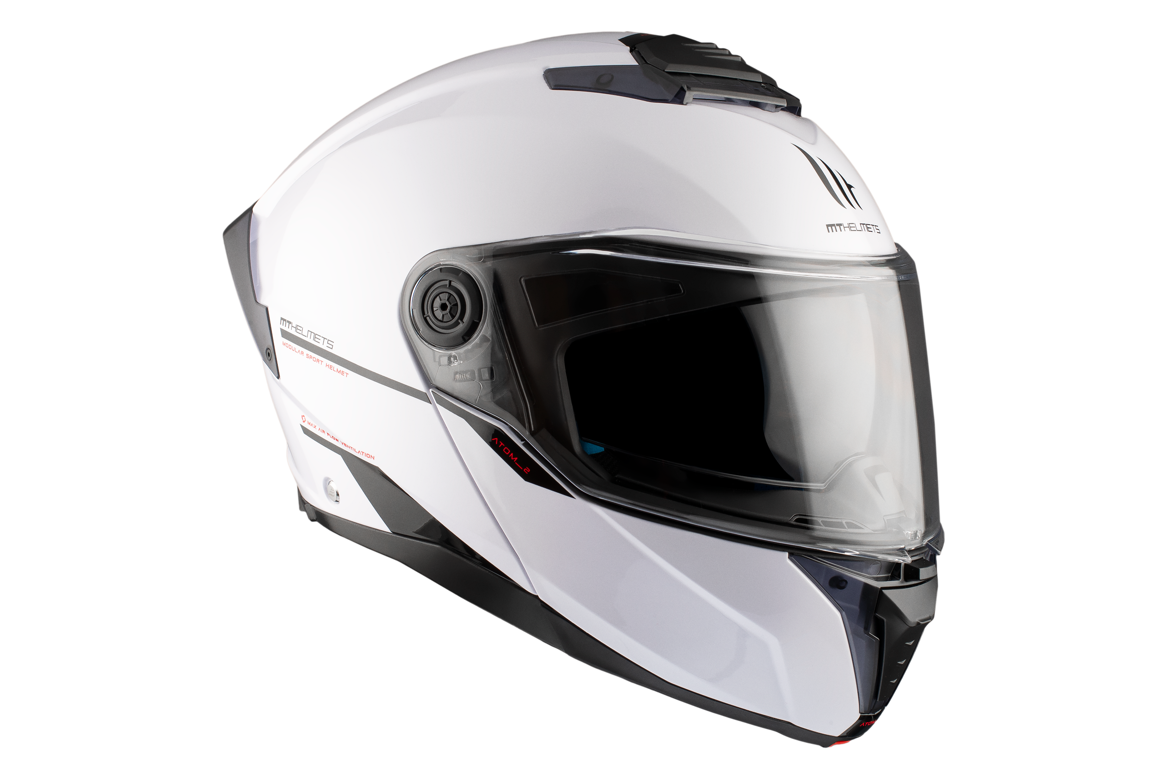 CASCO MT ATOM 2 SV SOLID A0 BLANCO BRILLO