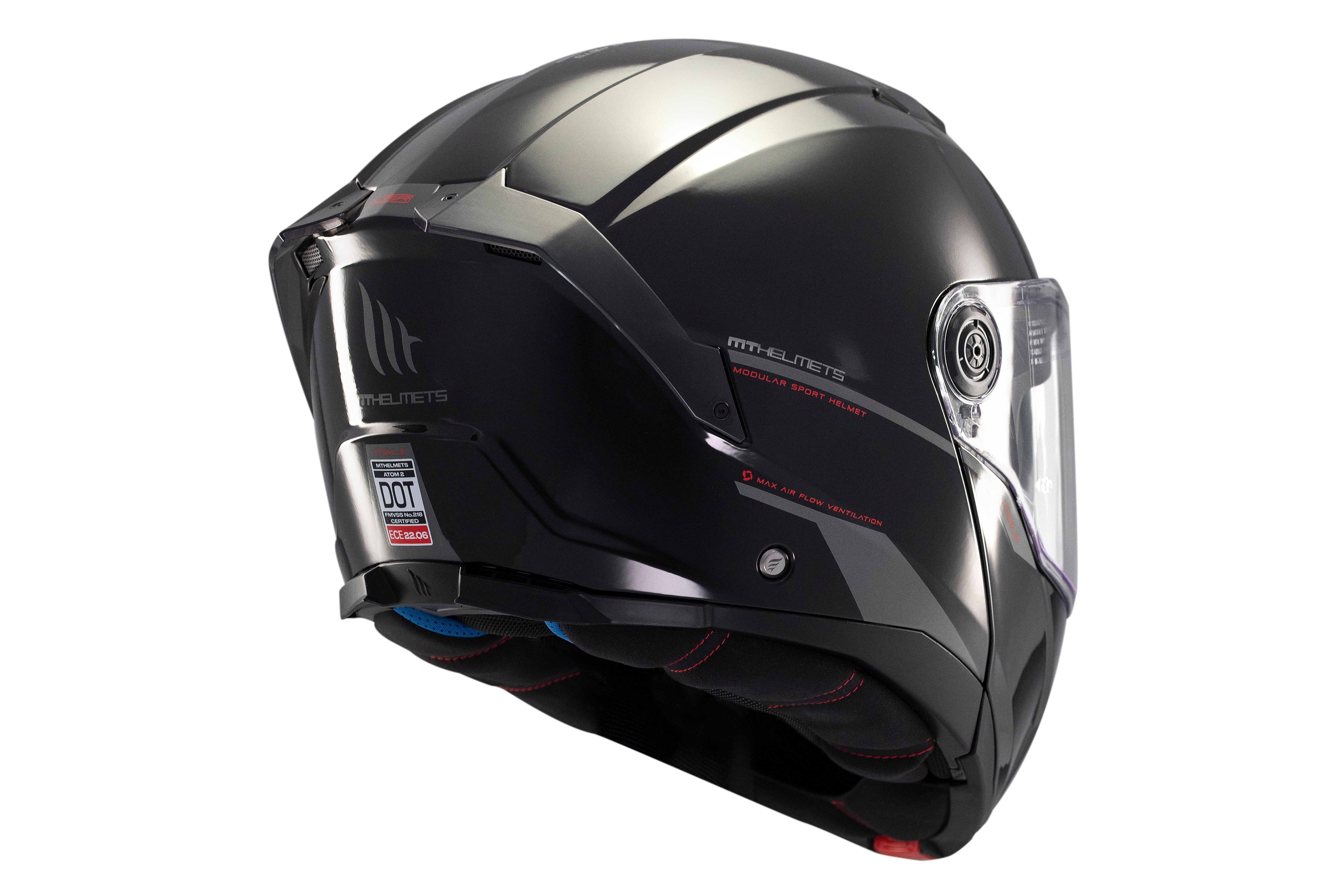 CASCO MT ATOM 2 SV SOLID A1 NEGRO BRILLO