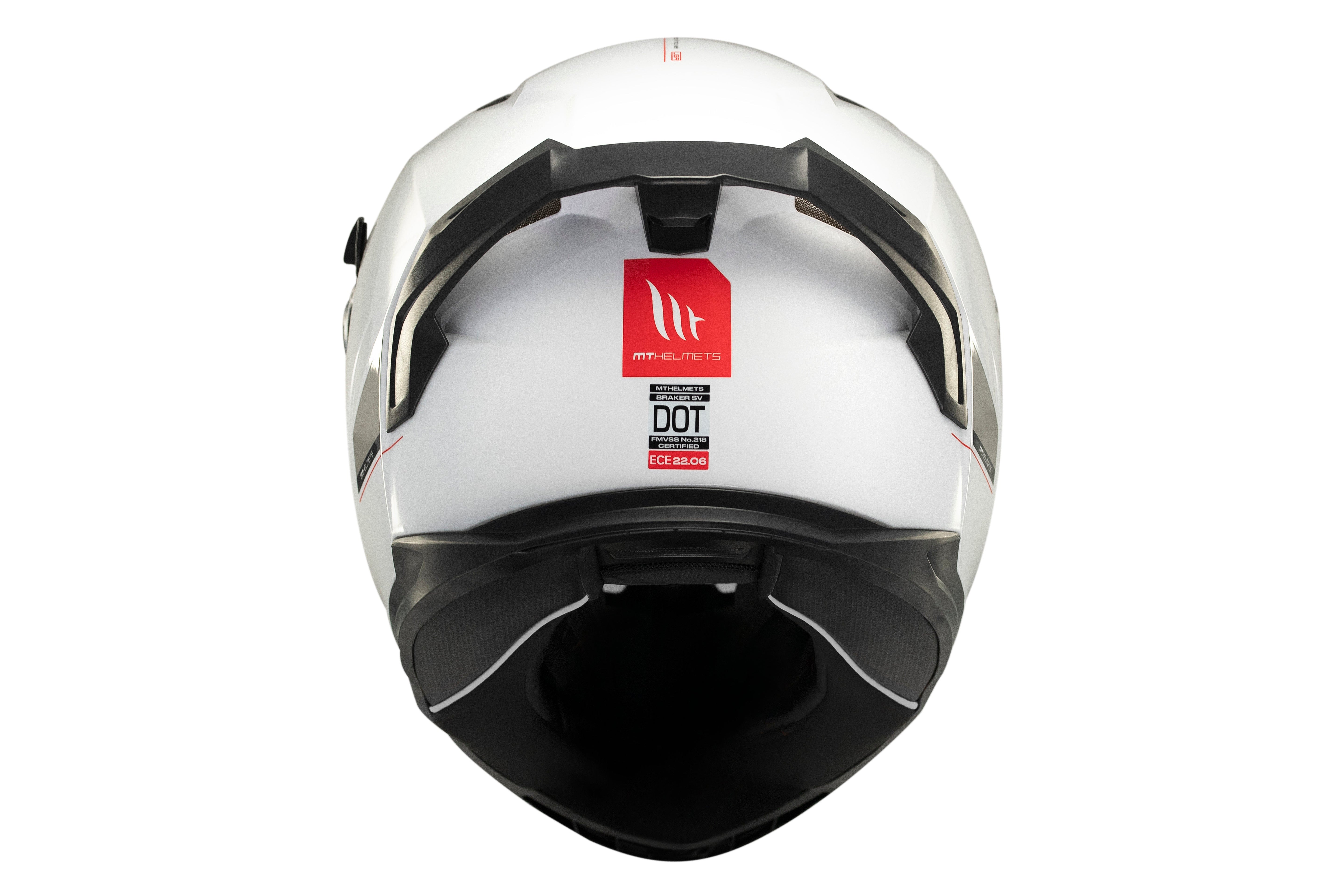 CASCO MT BRAKER SV SOLID A0 BLANCO BRILLO