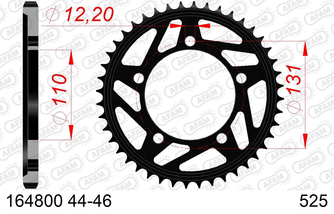 CORONA AFAM ACERO 525X45 - BMW