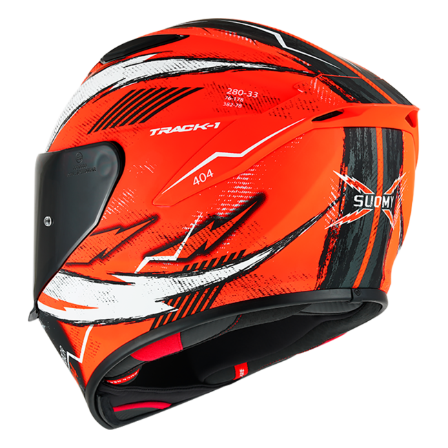 CASCO SUOMY TRACK-1 404 MATT ORANGE FLUO E06