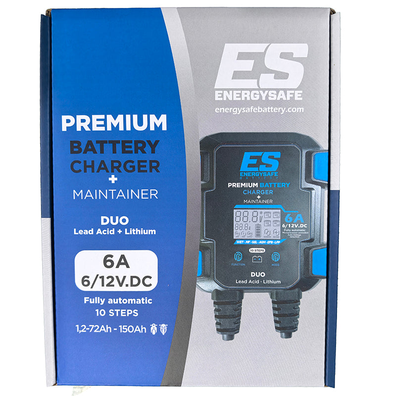 CARGADOR/MANTENEDOR ENERGYSAFE DUO PRO 6A