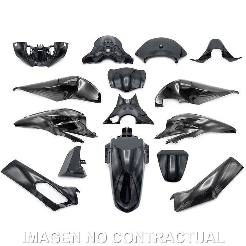 KIT PLÁSTICOS HERT HONDA PCX 125 NEGRO BRILLO
