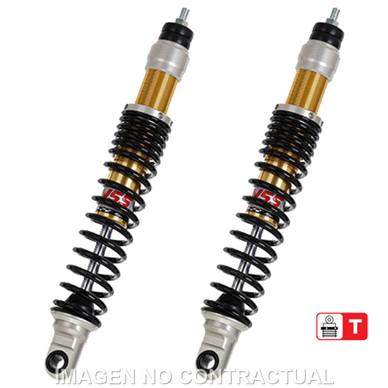 JUEGO AMORTIGUADORES TRASEROS YSS GAS C/ REGULACIÓN VESPA GTS/GTV 250