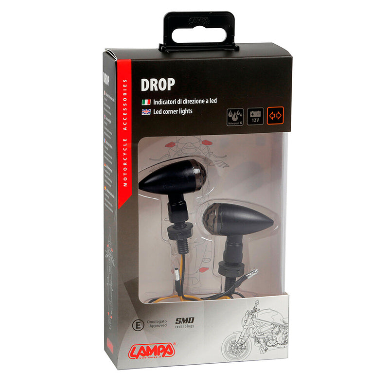 DROP, INTERMITENTES DE LED - NEGRO