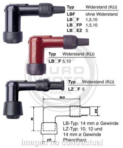 PIPA DE BUJÍA NGK LB05F