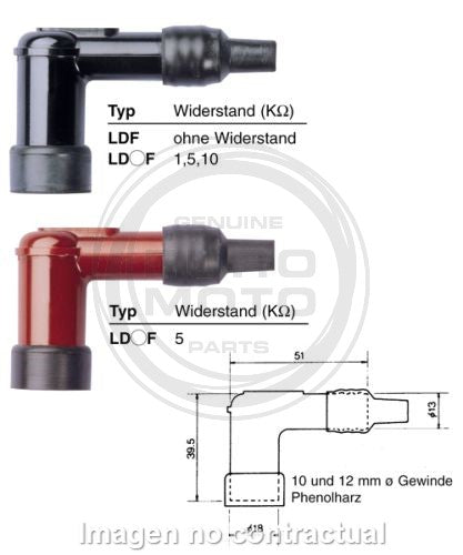 PIPA DE BUJÍA NGK LD05F
