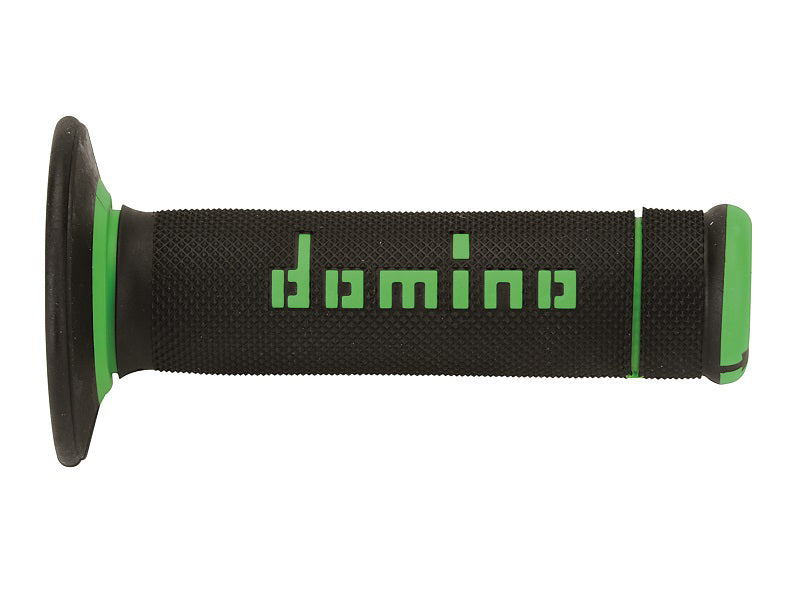 PUÑOS DOMINO OFF ROAD X-TREME NEGRO - VERDE CERRADOS D 22 MM L 118 MM
