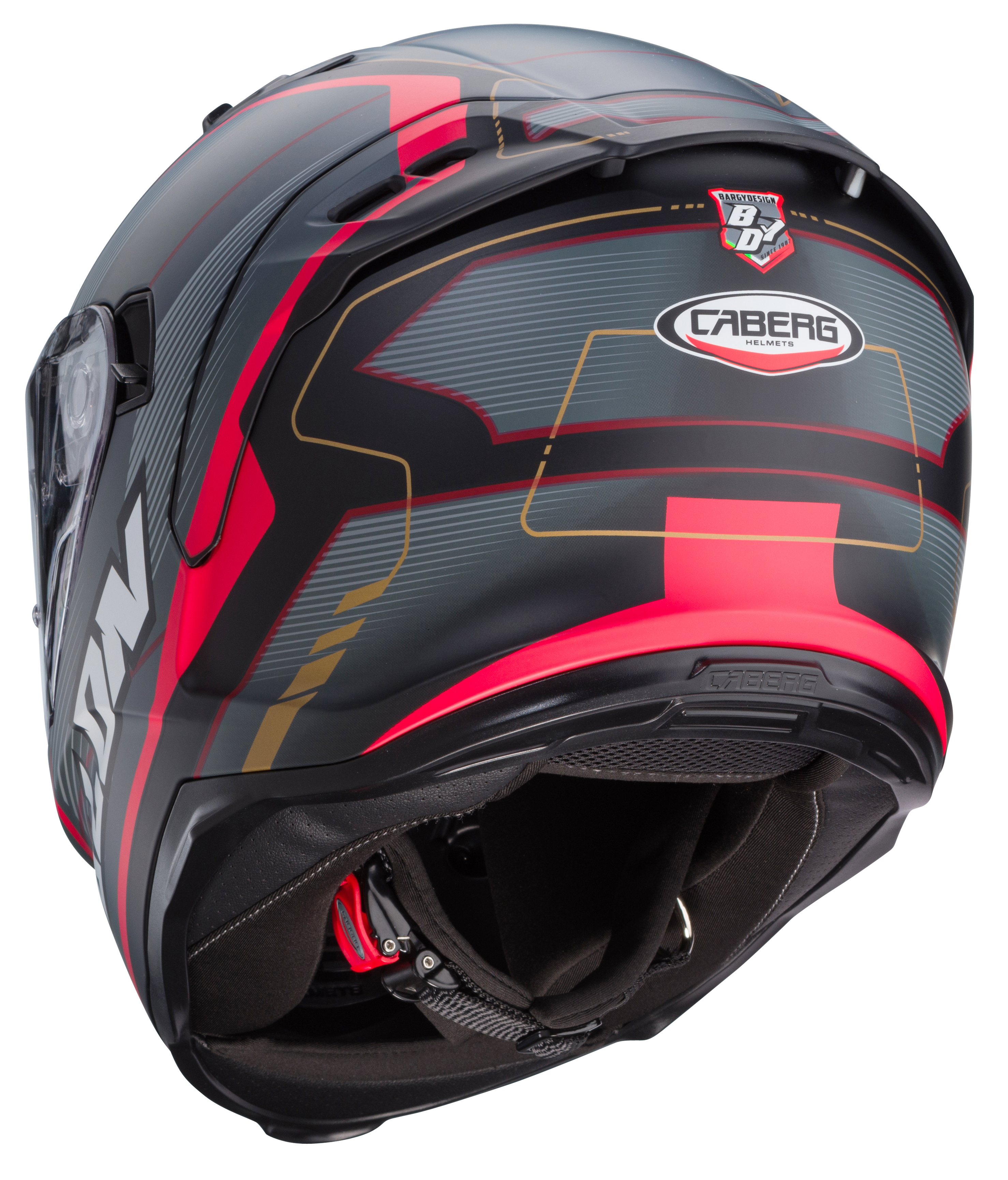 CASCO CABERG AVALON X OPTIC MATT BLACK/GREY/RED