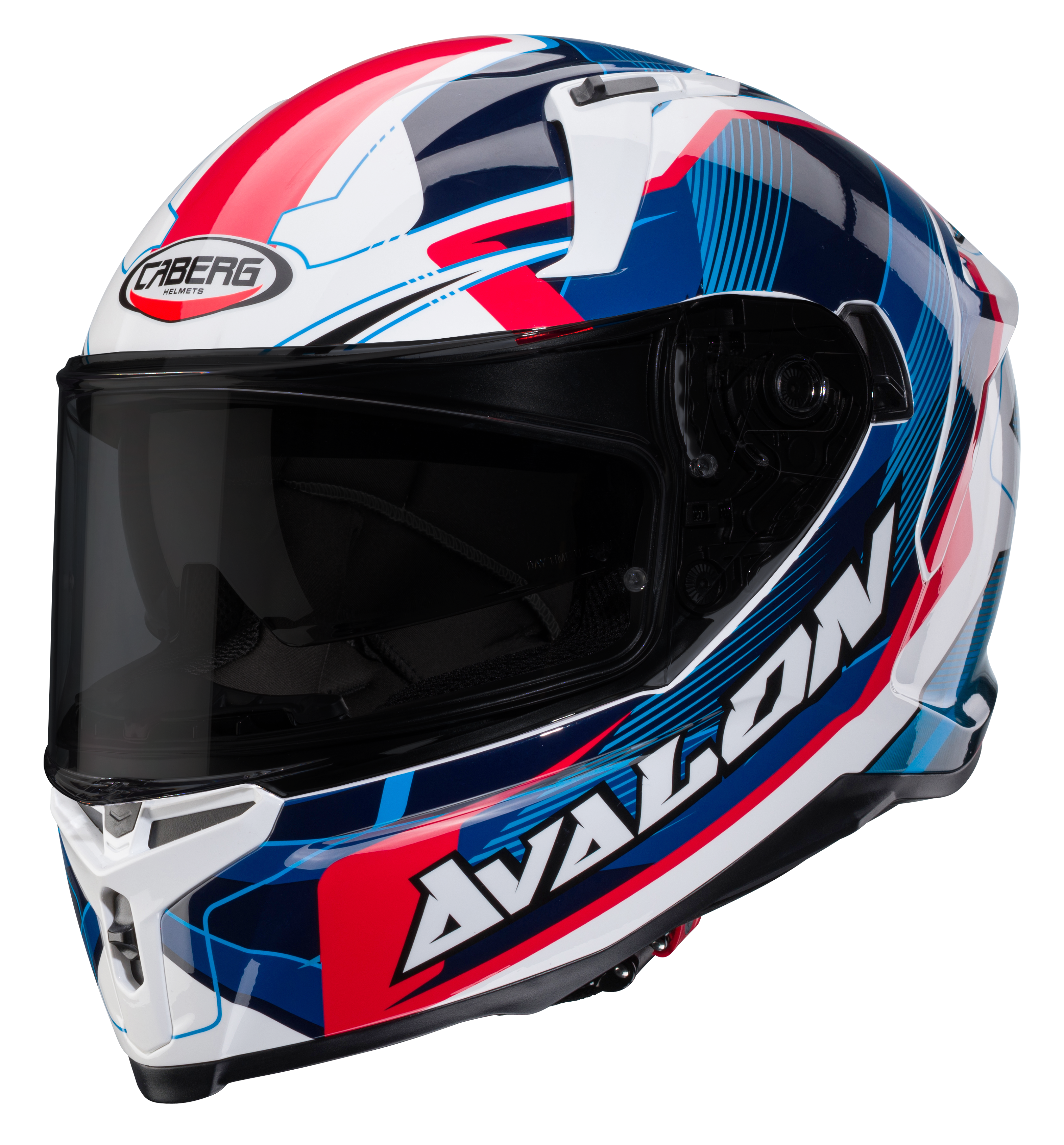 CASCO CABERG AVALON X OPTIC WHITE/BLUE/RED