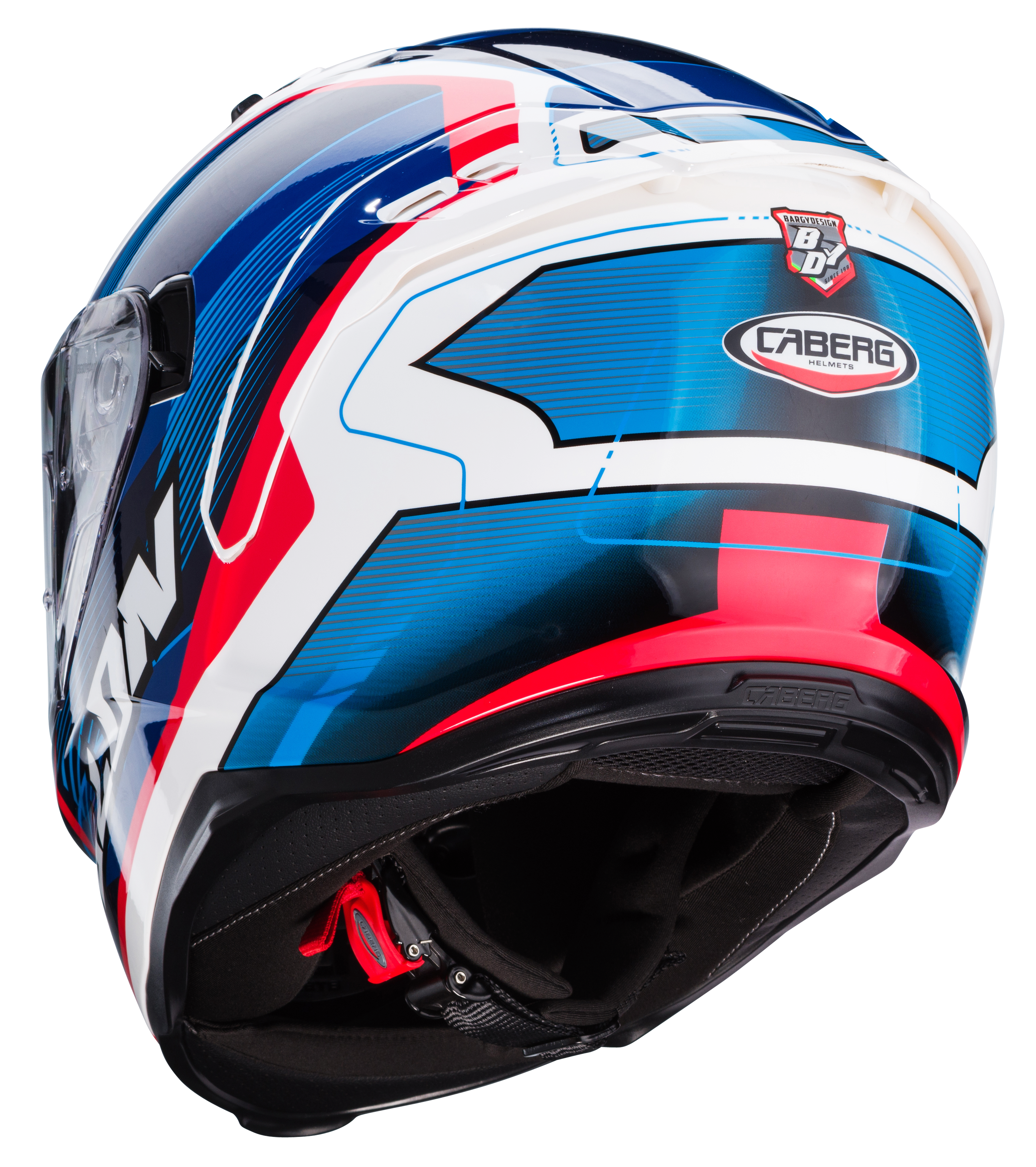 CASCO CABERG AVALON X OPTIC WHITE/BLUE/RED