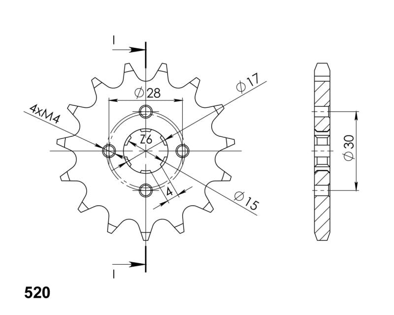 PIÑÓN SUPERSPROX KAWASAKI - SUZUKI 420 X 15 - CST253X15