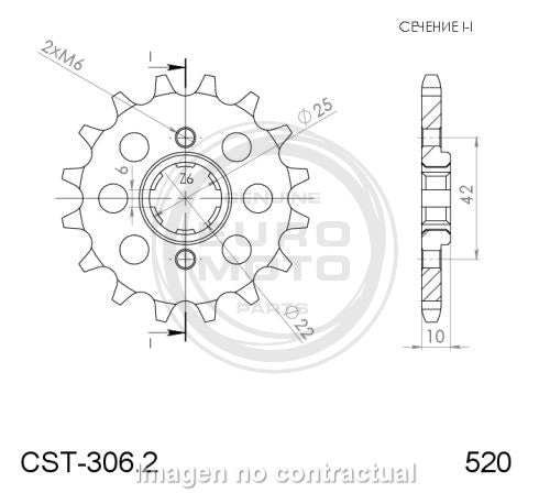 PIÑÓN SUPERSPROX HONDA 520 X 14 - CST306X14