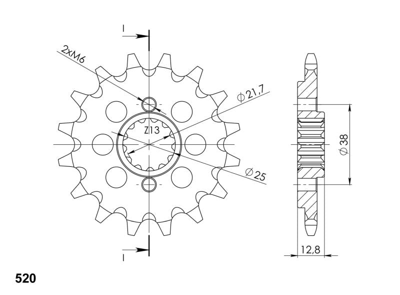 PIÑÓN SUPERSPROX KAWASAKI 520 X 14 - CST511X14