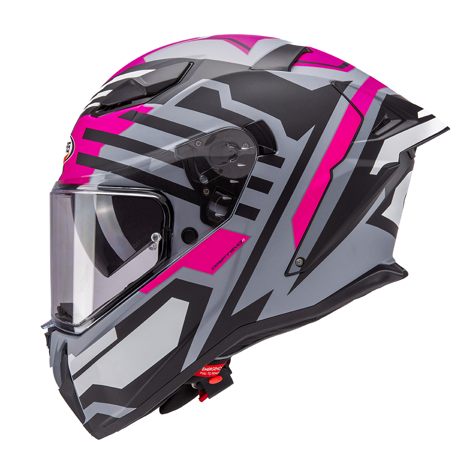 CASCO CABERG DRIFT EVO II HORIZON MATT GREY/BLACK/FUCHSIA