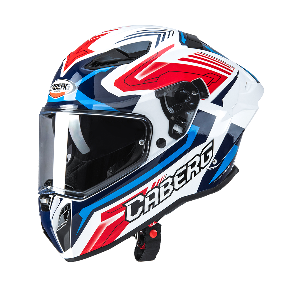 CASCO CABERG DRIFT EVO II JARAMA WHITE/RED/BLUE