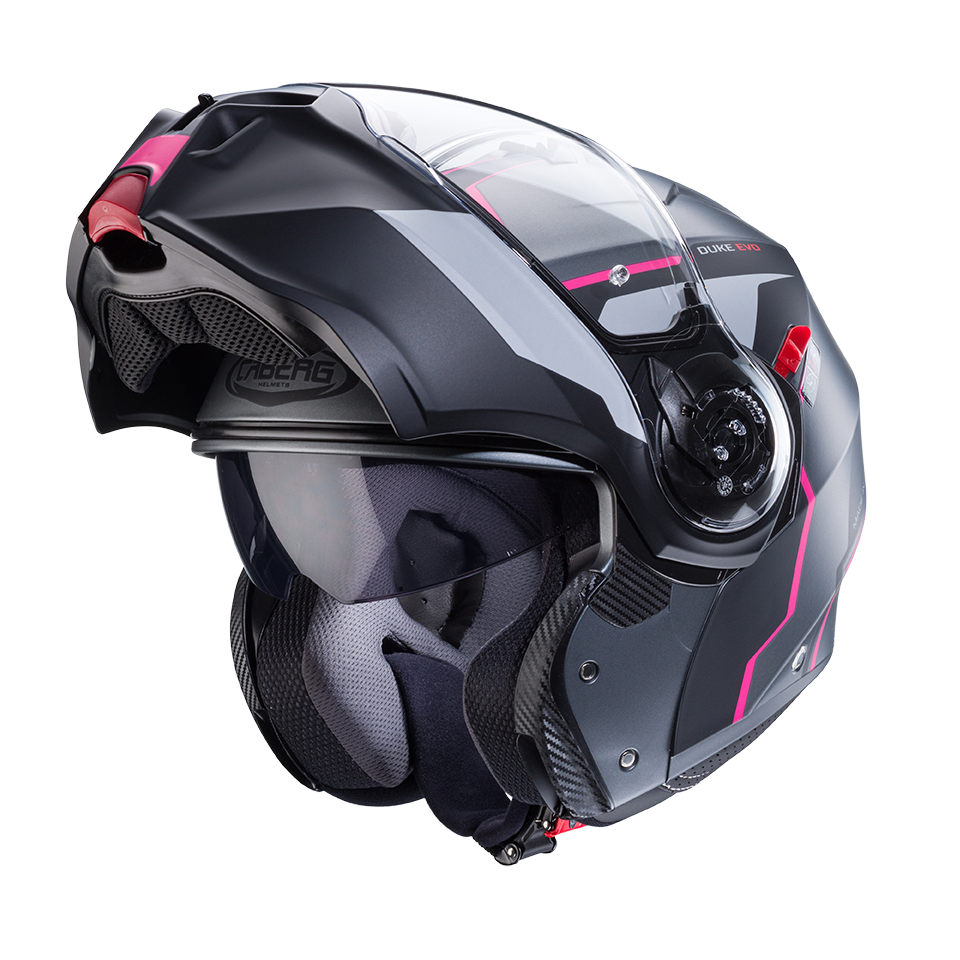 CASCO CABERG DUKE EVO MOVE MATT GUN METAL/BLACK/FUCHSIA