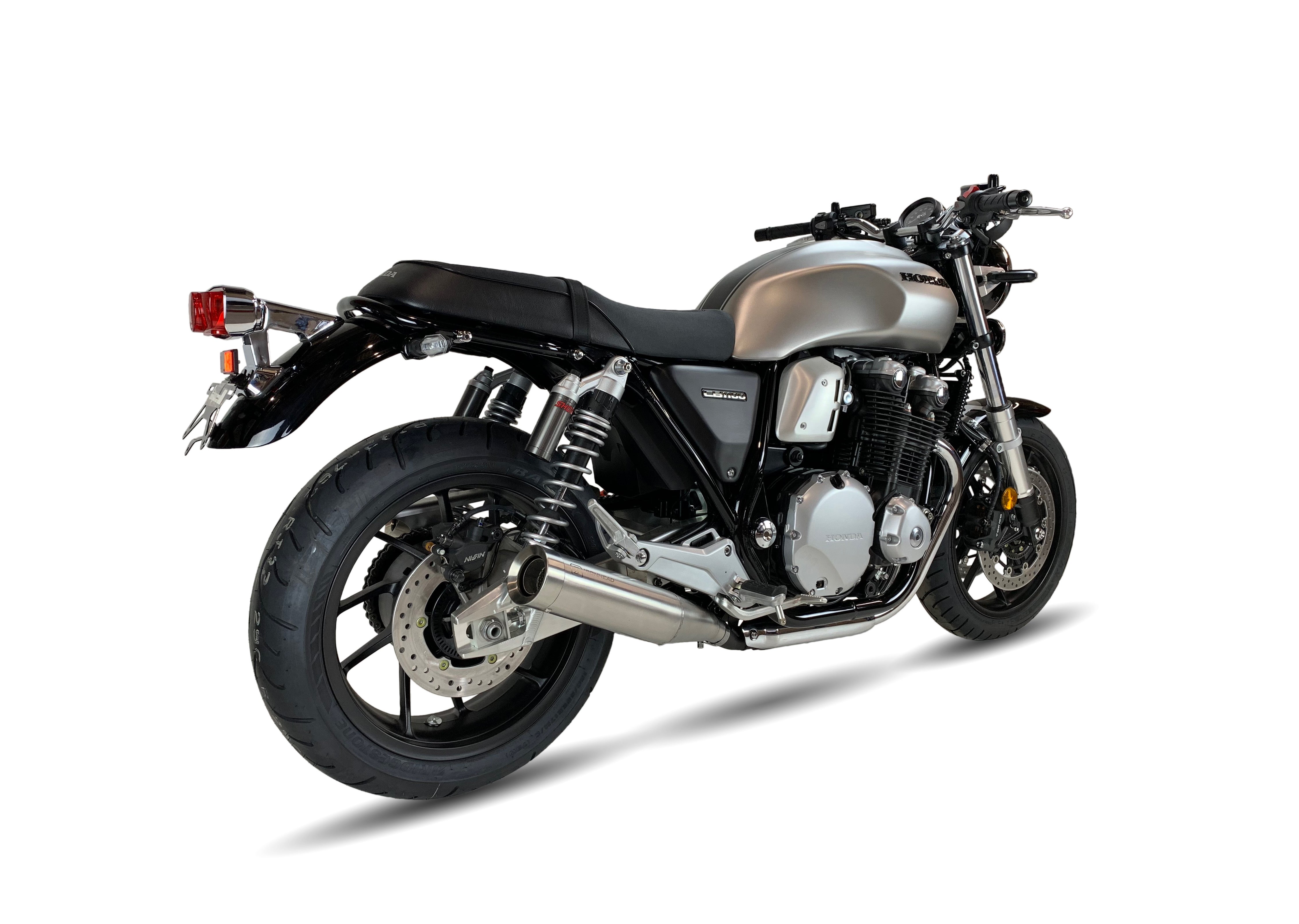 ESCAPE IXIL SLIP ON (LEFT MUFFLER) - IRONHEAD ROUND MATT INOX - HONDA CB 1100 EX - RS 16-20 (SC78)