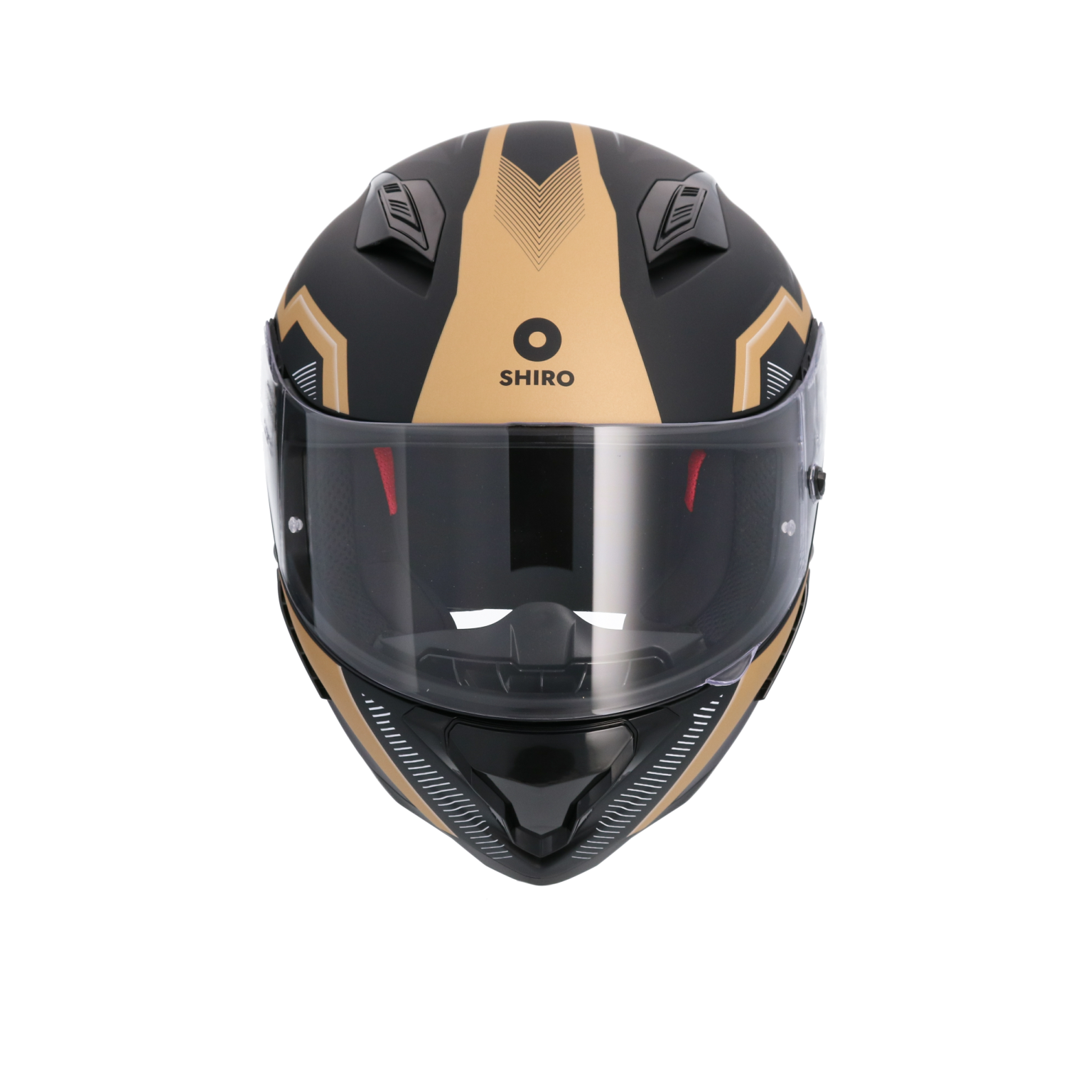 CASCO SHIRO HUNTER MANDO MATT BLACK/GOLD