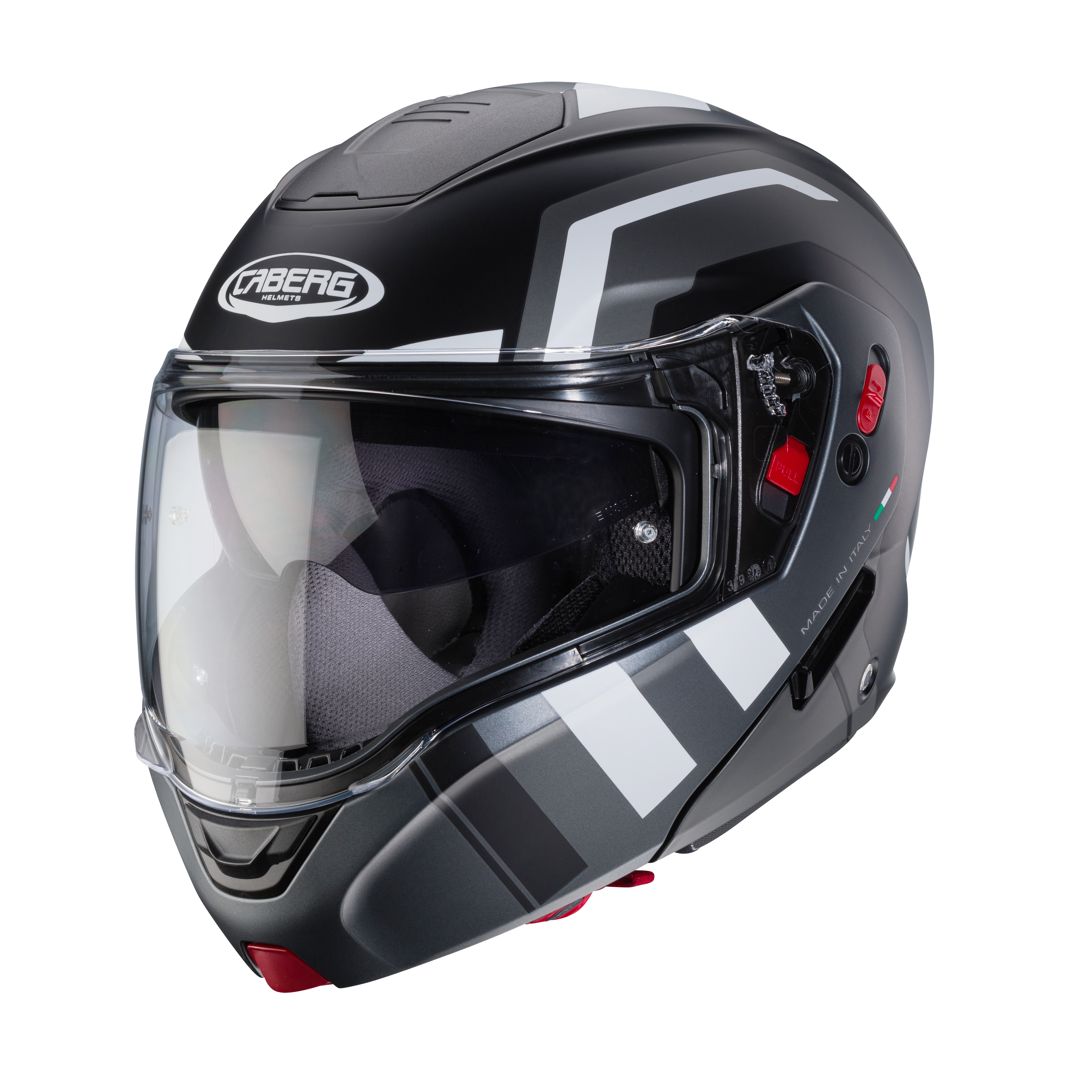 CASCO CABERG HORUS X ROAD MATT BLACK/GUN METAL/WHITE