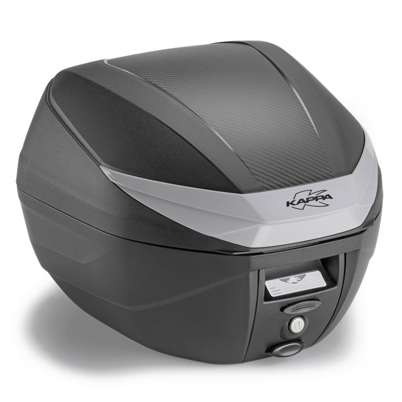 MALETA KAPPA ML 30 LTS K30 NEGRO BASE/N C/EMBELL CENTRAL PLATA MONOLOCK
